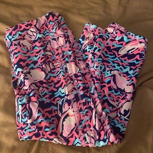 Lobstah roll Lilly Pulitzer leggings